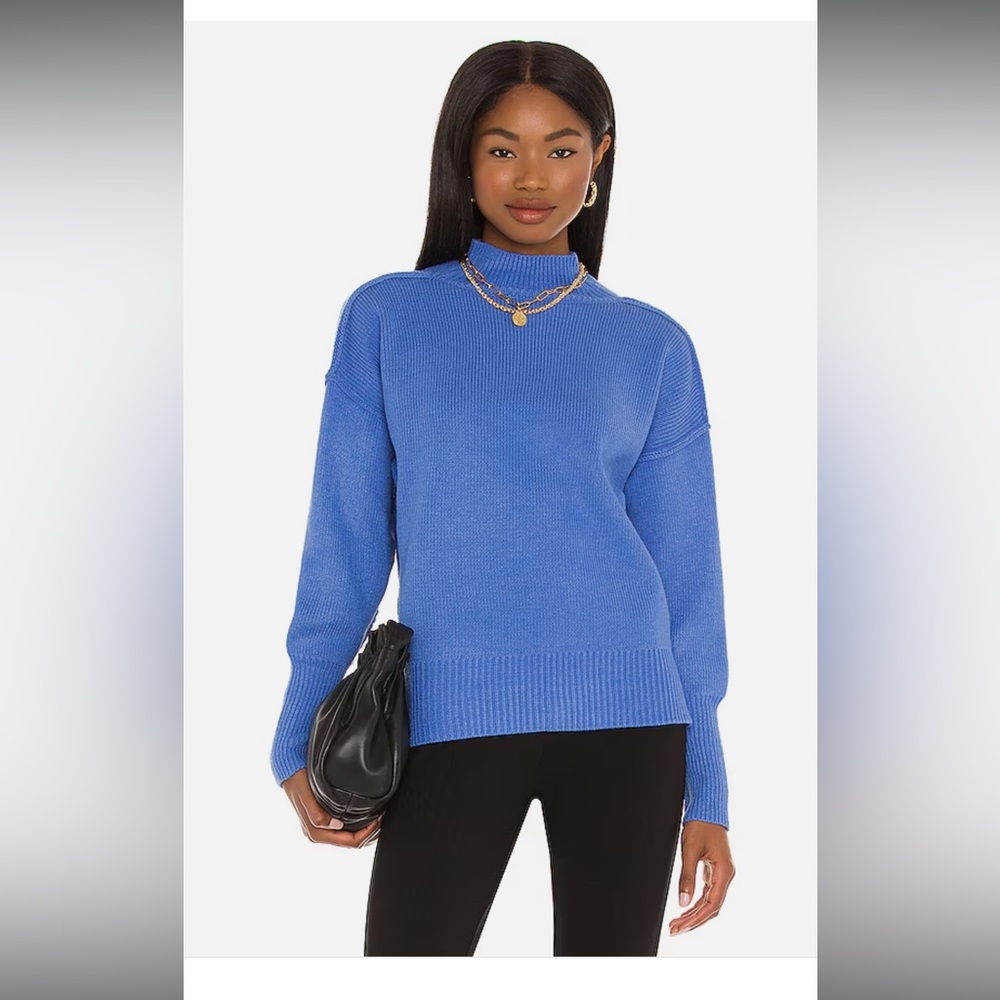 Line & Dot 'Hannah' Blue Rayon Blend Sweater
Size S